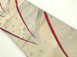 アンティーク　孔雀模様織出し袋帯（材料）